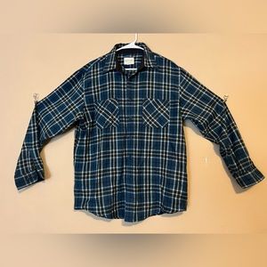 Vintage 90s Mervyns High Sierra Plaid Flannel Shirt Acrylic Men L